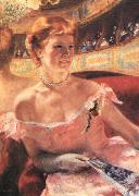 Mary Cassatt Lydia in a Loge Wearing a Pearl Necklace china oil painting artist